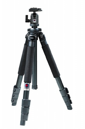 Benro A-300EX+BH-0M Tripod and Head Kits High Grade Aluminium 3 Section Ball Head Included Spirit Level and Compass Ajustible Leg Column