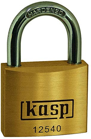 KASP Vorhängeschloss, Messing Premium, 35 mm - Serie 125 K12535D verschieden schließend