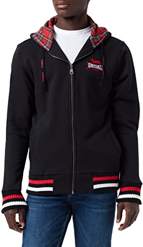 Lonsdale Herren Sweatshirt Sweatshirt Hooded Zip Lancaster schwarz (schwarz) X-Large