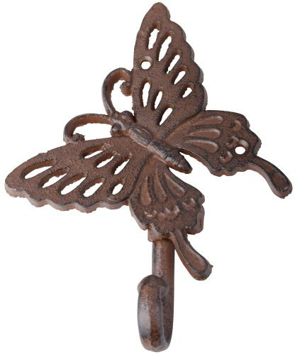 Esschert Design BA04 Schmetterling Haken, Gusseisen, klein