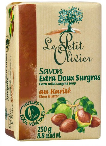 Le Petit Olivier - 0005585 - Hygiène Beauté - Savon - Extra Doux - Surgras au Karité - 250 g - Lot de 2