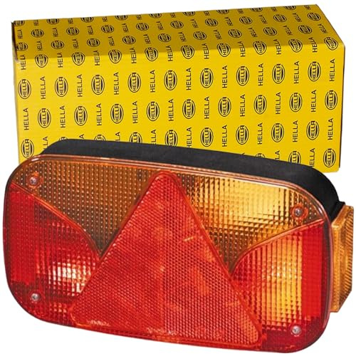 HELLA Rückleuchte - Glühlampe - 12V - geschraubt/Anbau - ECE - Lichtscheibenfarbe: weiß/rot - Stecker: Schutz-Kontakt-Stecker - rechts - Menge: 1 - 2VP 998 232-261