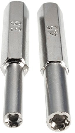 Bit Set (2 Stück) Bits Schraubendreher Werkzeug für Nintendo NES SNES N64 Super Nintendo 64 Gamecube Game Boy, 3,8 mm + 4,5 mm Schraubenzieher