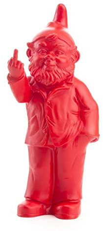 Ottmar Hörl Gartenzwerg mit Stinkefinger Ottmar Hörl, rot, 37 cm