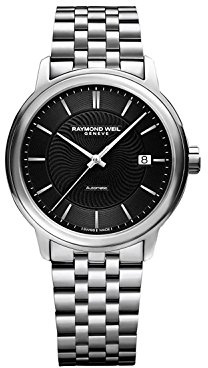 Raymond Weil Maestro Automatik Uhr, 39,5 mm, Tag, Shapir-Glas, 2237-ST-20001