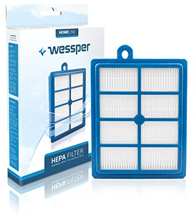 Wessper® Filtro de HEPA para aspiradoras AEG ELECTROLUX Airmax/Boldio/ErgoSpace/Mondo/Plus/Oxygen/Praxio/Powersystem Philips Expression/Impact/Jewel/Performer (EFH13W, EFH12W, 9002564053)