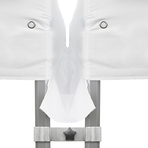 TOOLPORT Verbindungsset 6m Seitenlänge, für Faltpavillons Premium und Professional, 40mm, PVC, weiß