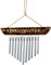 GURU SHOP Aluminium Klangspiel, Exotisches Windspiel aus Bambus 30 cm - Variante 13, Braun, Windspiele & Klangspiele