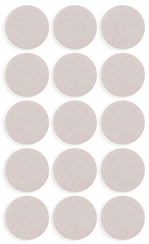 ToniTec Filzgleiter rund weiß kreisförmig 30mm