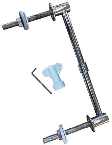 Toilet Seat Bar Chromed Brass Hinge Set