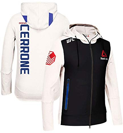 Reebok Donald Cerrone UFC Fight Kit Full Zip Offizielle Kreide White Walkout Hoodie (XL)