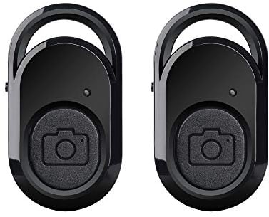 AMATHINGS Bluetooth Fernbedienung Selbstauslöser Handy für Smartphones und Tablets – Selfieauslöser Bluetooth Remote Shutter kompatibel mit IOS und Android (2 Stück)