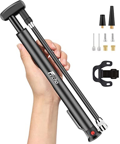 Pompa per Bicicletta 210 PSI, Mini Pompa Bici tutte le Valvole per Schrader/Dunlop/Presta, Pompa Bicicletta Portatile, Accessorio per Bicicletta, idee Regalo Uomo