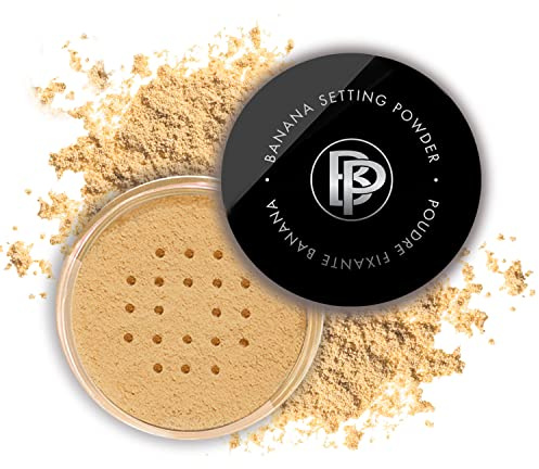 bellapierre Bananenfestigungspulver | Leichtes farbkorrigierendes Puder mit ganztägigem Make-up-Schutz | Beseitigt Flecken und dunkle Augenringe | Matte Tönung – 4 Gramm - Medium