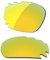 LenzReborn Verres polarisés de rechange pour lunettes de soleil Oakley Jawbone ventilées, Or jaune – Miroir polarisé, Taille unique