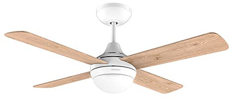 Cecotec Deckenventilator EnergySilence Aero 570 60 W (42, Weiß | Helles Holz)