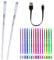 Vhffoso Lot de 2 baguettes de batterie rechargeables avec 15 couleurs changeantes à DEL avec sac de rangement, baguettes phosphorescentes, cadeaux de batteur pour adultes