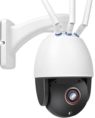 Jings Security Cameras Outdoor, 5MP HD 5X Optical Zoom PTZ IP Camera, Auto Tracking, Night Vision, Waterproof Wireless Camera, Camhi APP,4G Camera