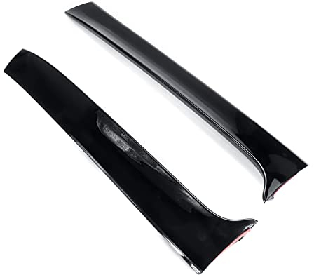 CMQA Auto Zubehör Für VW Für Golf 7 R Für Variant Wagen 2014 2015 2016 2017 Auto Heckscheibe Seitenspoiler Canards Splitter Auto Heckflügel (Color : Schwarz glänzend)
