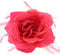 Topkids Accessories Rose Flower Hair Clip Hairband Floral Corsage Fascinator Hair Band Aligator Beak Grip for Women & Girls Wedding Prom Party Special Occasion (Neon Pink)