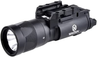 QIRUIMY X300 Vampiro flash lámpara de pistola, 400 lúmenes de pistola de aire táctico linterna LED linterna lámpara de arma (Negro)
