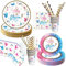 Kit Gender reveal party Gender reveal vaisselle jetable fille ou garcon vaiselle Baby shower fête prénatale Gender reveal assiette jetable Serviette en papier, gobelet jetable,20 invités
