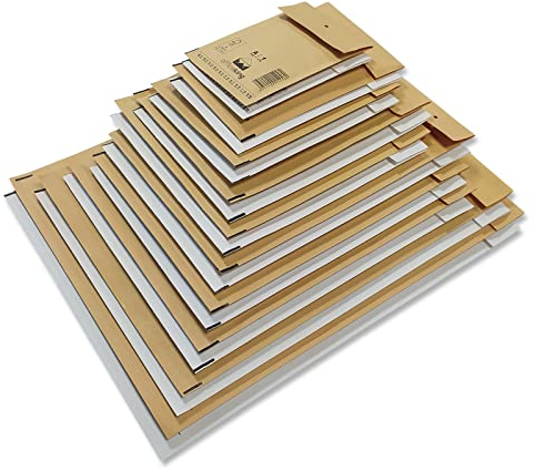 verpacking 25 Luftpolstertaschen haftklebend | 240 x 275 mm - E5 Weiß | Luftpolster Versandtaschen Polsterumschlag Versandumschlag