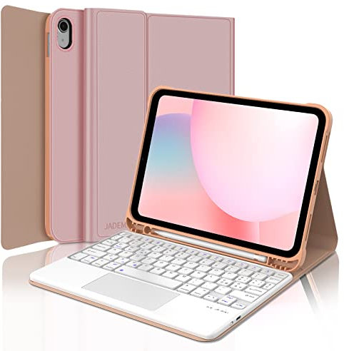 Tastiera con Trackpad per iPad 10a/11a Generazione 2024 10.9/11 Pollici A16 2025, Custodia con Italiano QWERTY Tastiera Magnetica Staccabile Bluetooth con Touchpad per iPad 10/11 Generazione, Rosa