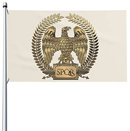 Goldener römischer Kaiseradler SPQR-Flagge, 9,1 x 1,5 m, UV-beständig, langlebig, hochwertige Dekoration, Yard, Indoor-Garten-Banner