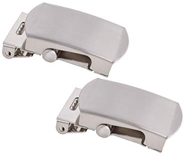 Gürtelschnalle 2er Set, 40mm Gürtelschnalle Herren, DIY Rucksack Taschen Gürtel Schnalle, Ersatz gürtelschnalle (Silber)