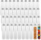 40 Pcs Bouteille Sensorielle Bebe 110 ml, Tubes à Essai en Plastique Bouteille Sensorielle Vide avec Bouchons à Visser, Transparent Bouteille Sensorielle Vide Pour Les Bonbons, Les Fêtes, Les Liquide