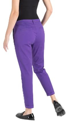 MAC Chino Turn Up Damen Hose royal violett PPT Art.Nr. 0434L307500 767R*, Größe:34, Farbe:767R royal violett PPT
