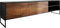 DELIFE TV-Tisch Vaag Sheesham Natur Mango Schwarz 200 cm 2 Türen 2 Fächer Lowboard
