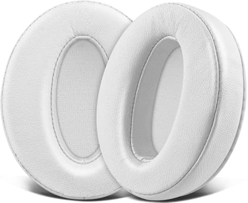 SOULWIT Lambskin Ear Pads Cushions Replacement, Earpads for Sennheiser HD 4.50BT, HD 4.50BTNC, HD 4.50SE, HD 4.40BT, HD 4.30G, HD 4.20S, HD 458BT, HD 450, HD 450BT, HD 400S, HD 350BT - HD4.50 LS White
