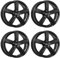 4x Dezent Felgen Alufelgen TU black 7.0Jx17 ET49 5x112 kompatibel mit Volkswagen Caddy Golf Jetta Touran T-Roc