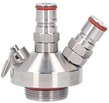 Doppelkugelverriegelung Bierfass Wasserhahn Speer für 2L 10L Mini Fässer & Growlers Edelstahl Spender für Home Brew Kegerators Mini Keg Zubehör-Set