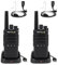 Retevis RT668B Walkie Talkie, PMR446 Radio Walkie Talkie per Adulti, Senza Licenza, VOX, 16 Canali, CTCSS/DCS, con Auricolare, Radio Bidirezionale Robusta per Viaggi, Campeggio (Nero, 2 Pezzi)