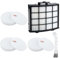 Replacement Filters for Shark Lift-Away Bagless Upright Vacuum NZ850UK NZ860UK AZ912UK, Includes 3 Sponge Filters, 1 HEPA Filter, and 1 Cleaning Brush