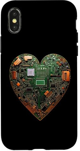 iPhone X/XS Valentine Motherboard Microchip Circuit IT Computer Graphic Case