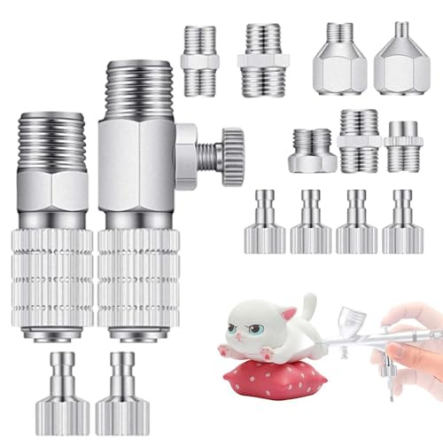 Airbrush -Adapter -Set, Airbrush -Schlauchadapter Schnellanschluss Airbrush