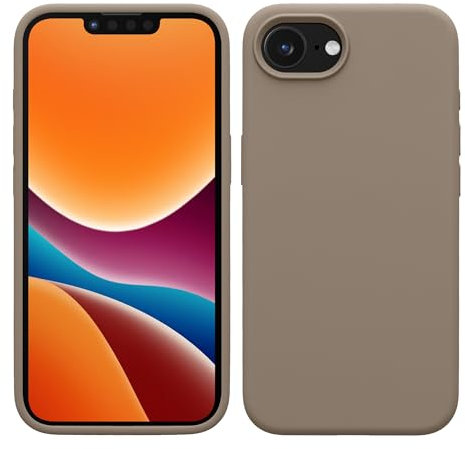 kwmobile Handyhülle für iPhone 16e Hülle, für iPhone 16e Case - Hülle Silikon - kabelloses Laden - Taupe