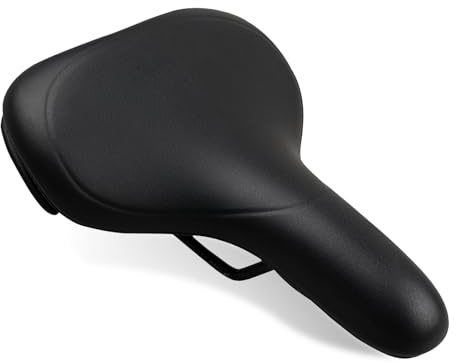 Selle de Vélo, Étanche Selle vélo de Ville, Selle de Ergonomique avec d'Amortisseur à Double Ressort, Selle de Velo Ultra Confortable Homme Femme
