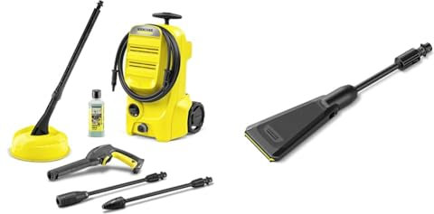 Bundle of Kärcher K 3 Classic Home Pressure Washer Home + eco!Booster Jet 120 for K 2 and K 3 Pressure Washers, 50% higher cleaning performance compared to the flat jet, saves water, energy and time