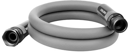 Flexzilla HFZC505GY-E Colors Lead-in Garden Hose 5/8in. x 5ft, Slate, Slay Gray, 5'