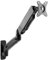 Office Wall Mounted Single Monitor Arm for Max 32 Inch Screens, Fully Adjustable Gas Spring Monitor Mount Holds 2.2-19.8lbs, VESA 75x75mm/100x100mm, Black Desk accessories