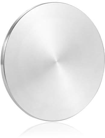 Metallkreiselbasis, doppelt konkav, Edelstahl, großer Durchmesser, sturzsicher, langlebig, glatt, geringe Reibung, verlängert die Schleuderzeit (L, Silber)