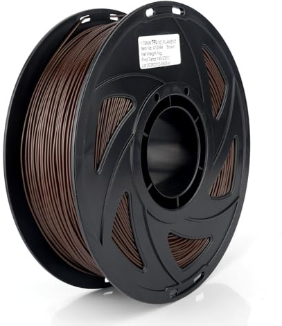 S SIENOC 3D Drucker TPU Filament Flexible 1,75mm 3D Drucker Filament 1KG (TPU Brown)