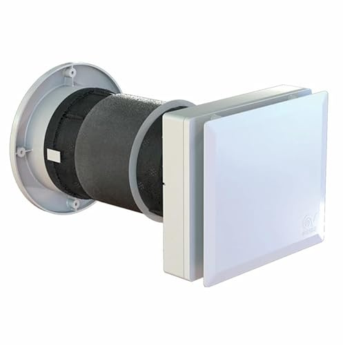 Vortice VORT HRW 60 MONO EVO HCS WiFi Recuperatore di Calore Decentralizzato da Muro, VMC Monostanza, Ø 160 mm, Sensore Umidità, 5 Velocità, Recupero fino al 90%