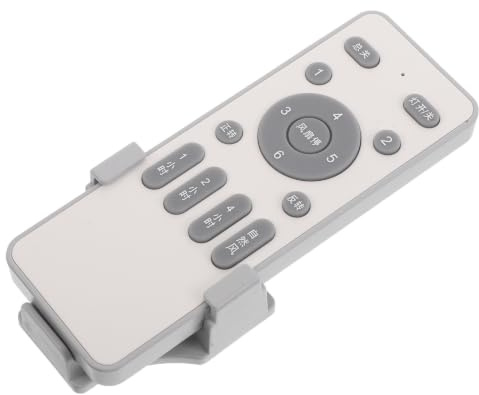 KOMBIUDA Mando universal para ventilador con luz de techo, 6 velocidades, temporizador programable y control direccional, adecuado para uso en sala y dormitorio, material plástico