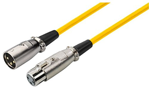 Img Stage Line MEC-50/GE Mikrofonkabel (XLR-Stecker / XLR-Kupplung) 0,7m gelb